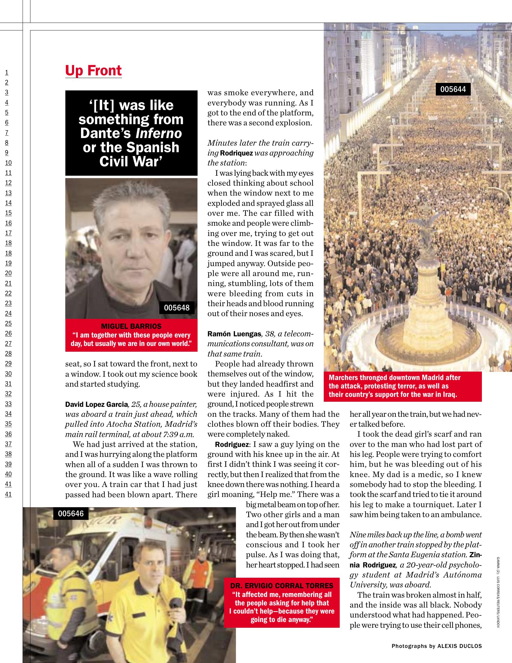 Terror on a Train - People, page 3